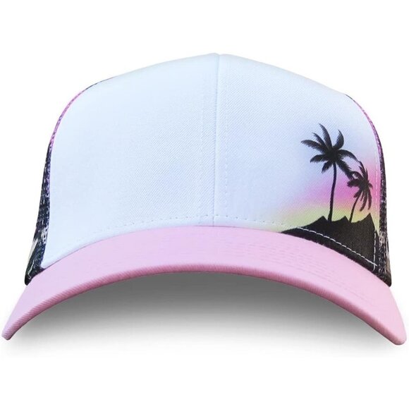 Snapback Baseball Cap for Summer Grace Folly Beach Trucker Hats for Women - Picture 8 of 9